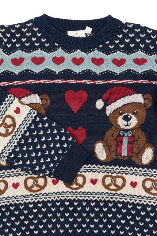 The New holiday jacquard pullover // multi colour