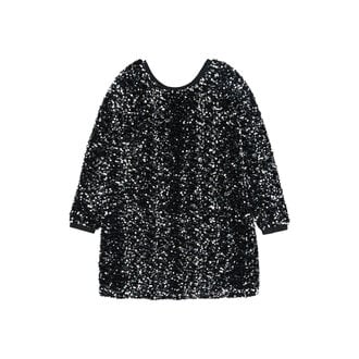 The New yarlin sequin dress // black beauty