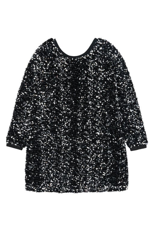 The New yarlin sequin dress // black beauty