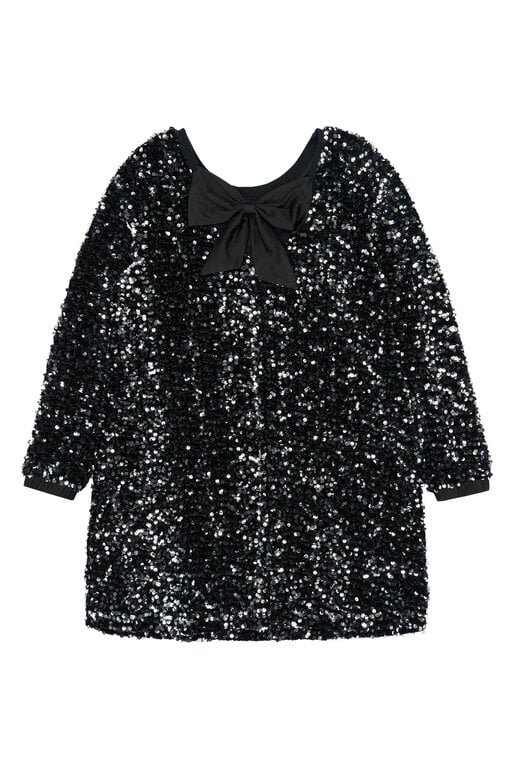 The New yarlin sequin dress // black beauty