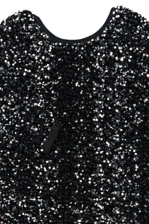 The New yarlin sequin dress // black beauty