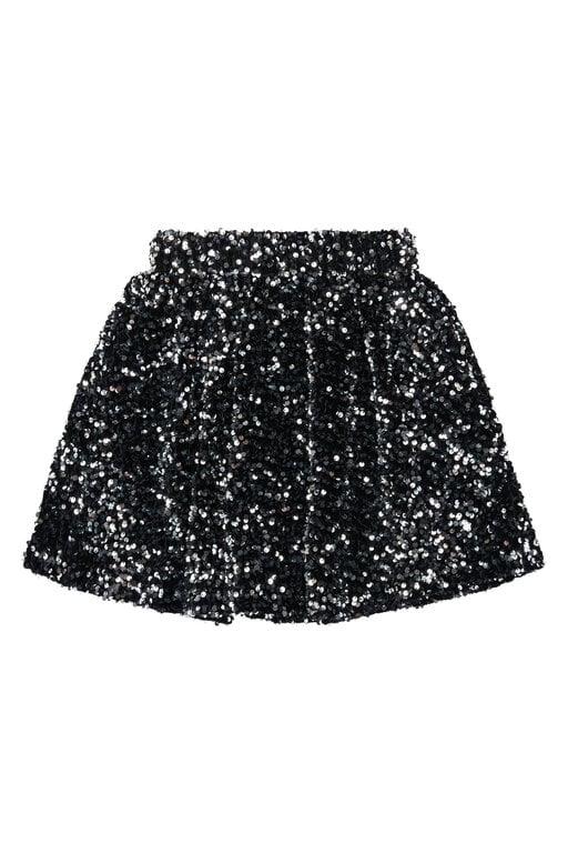 The New yarlin sequin skirt // black beauty