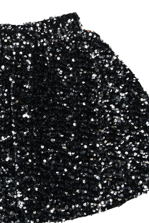 The New yarlin sequin skirt // black beauty
