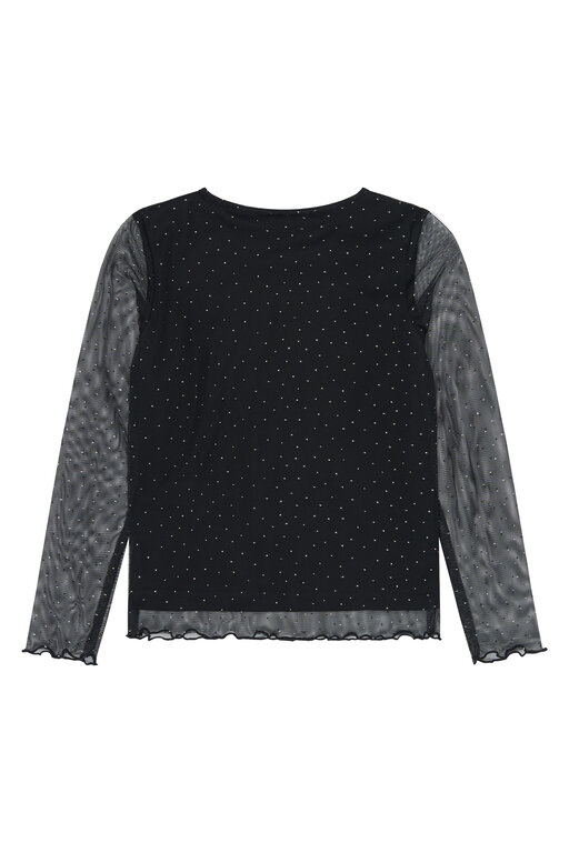 The New yancy mesh top // black beauty