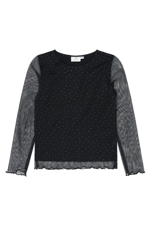 The New yancy mesh top // black beauty