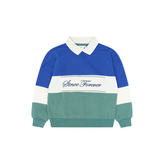 The New yirgil polo sweatshirt // north atlantic striped