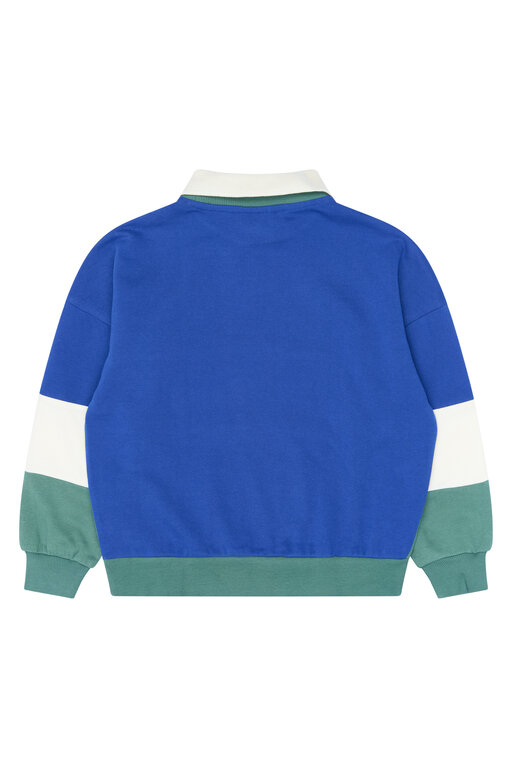 The New yirgil polo sweatshirt // north atlantic striped