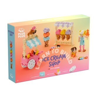 Plus Plus Learn to Build // ice cream shop 285 pcs
