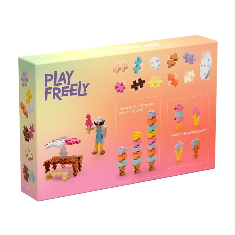 Plus Plus Learn to Build // ice cream shop 285 pcs