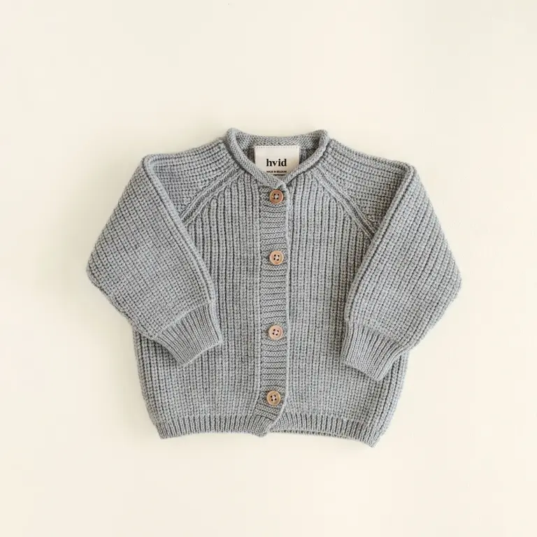 hvid cardigan inga // grey melange