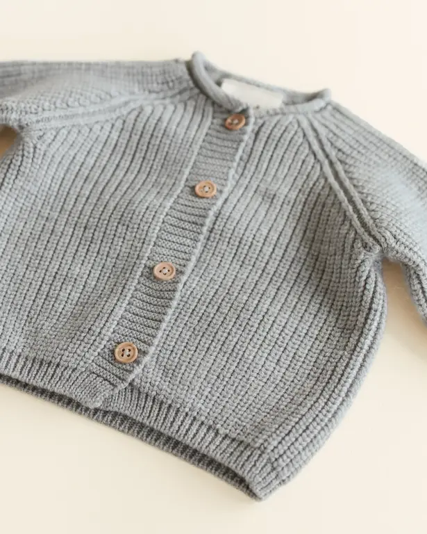 hvid cardigan inga // grey melange