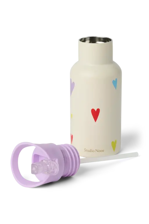 Studio Noos drink bottle small // hearts