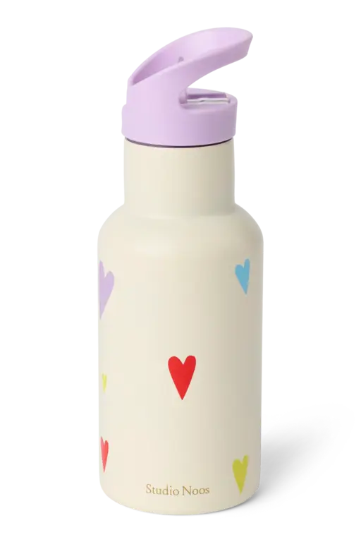 Studio Noos drink bottle small // hearts