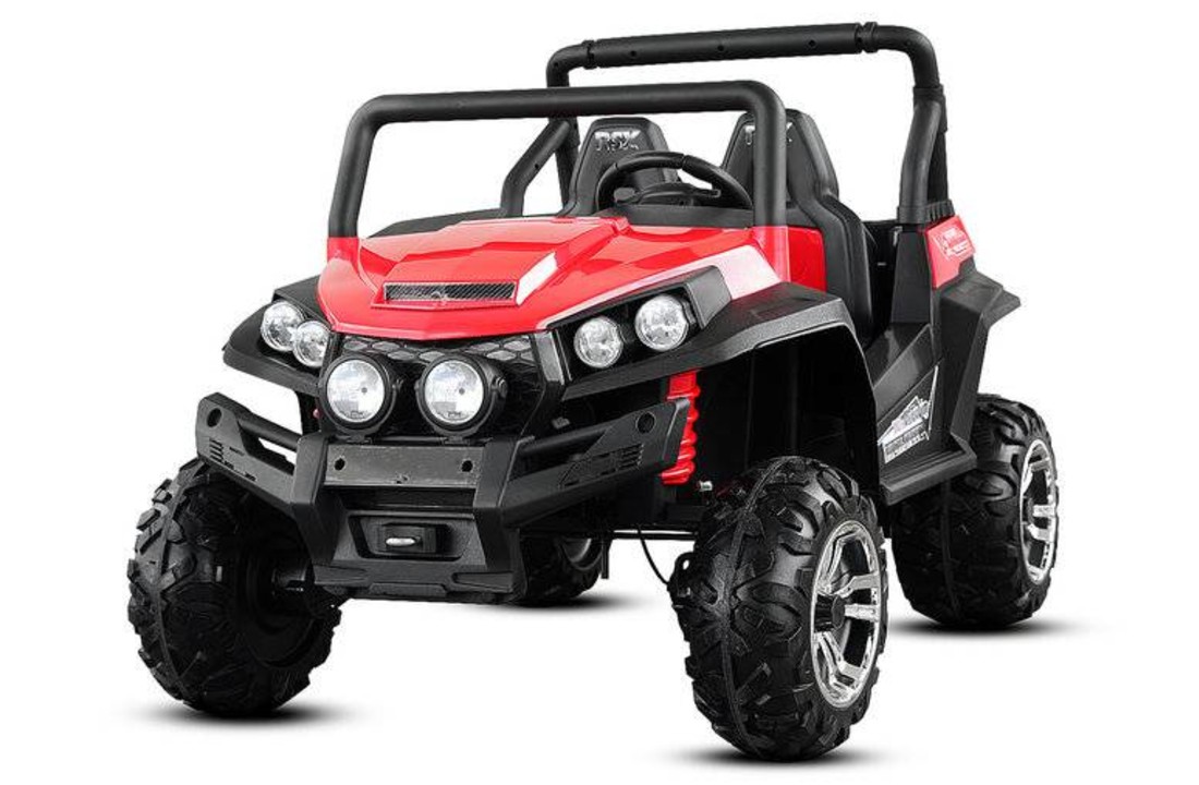 UNIEK - Golf Cart 2 persoons kinderauto met 4 motoren en 2 accu's