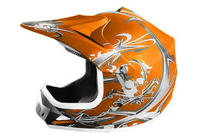 Xtreme Crosshelm - MAT Oranje
