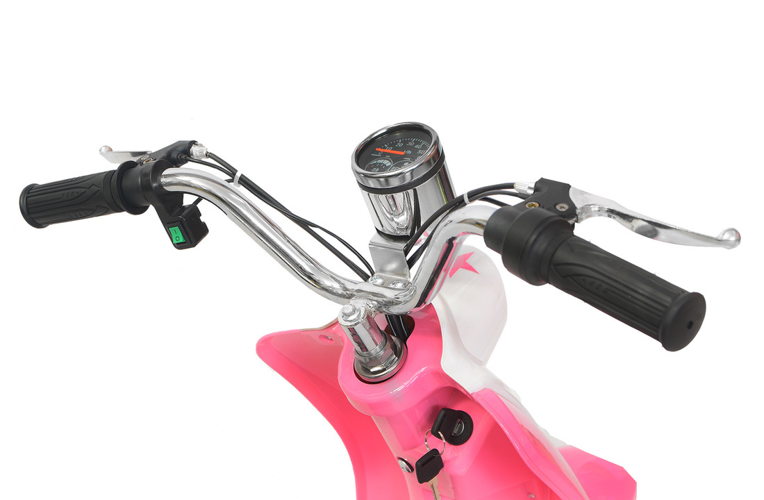 Prachtige Elektrische Retro Mini Kinderscooter