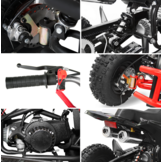 Python miniquad 49cc met 4 inch banden