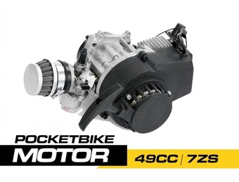 Nitro Motors 49CC motorblok met koppelingshuis(7ZS)