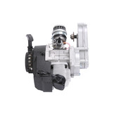 Originele Nitro Motors 49cc motorblok voor miniquads en dirtbikes compleet met koppeling, trekstarter, carburateur en luchtfilter.