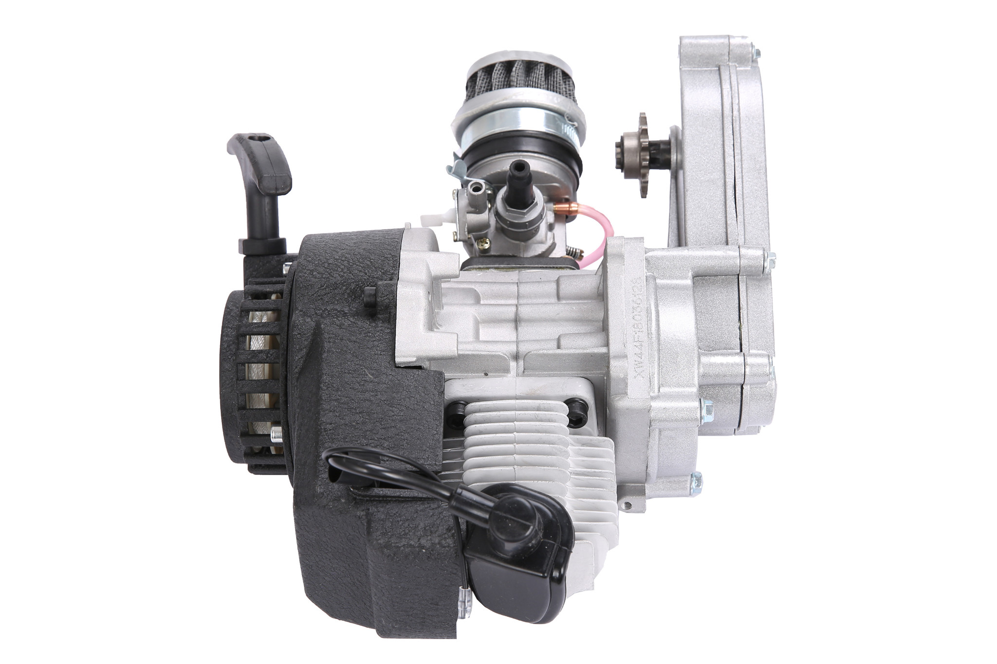 Originele Nitro Motors 49cc Dirtbike Motorblok (14ZS) compleet met koppeling, trekstarter, carburateur en luchtfilter.