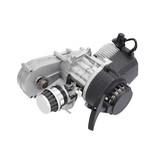 Originele Nitro Motors 49cc motorblok voor miniquads en dirtbikes compleet met koppeling, trekstarter, carburateur en luchtfilter.