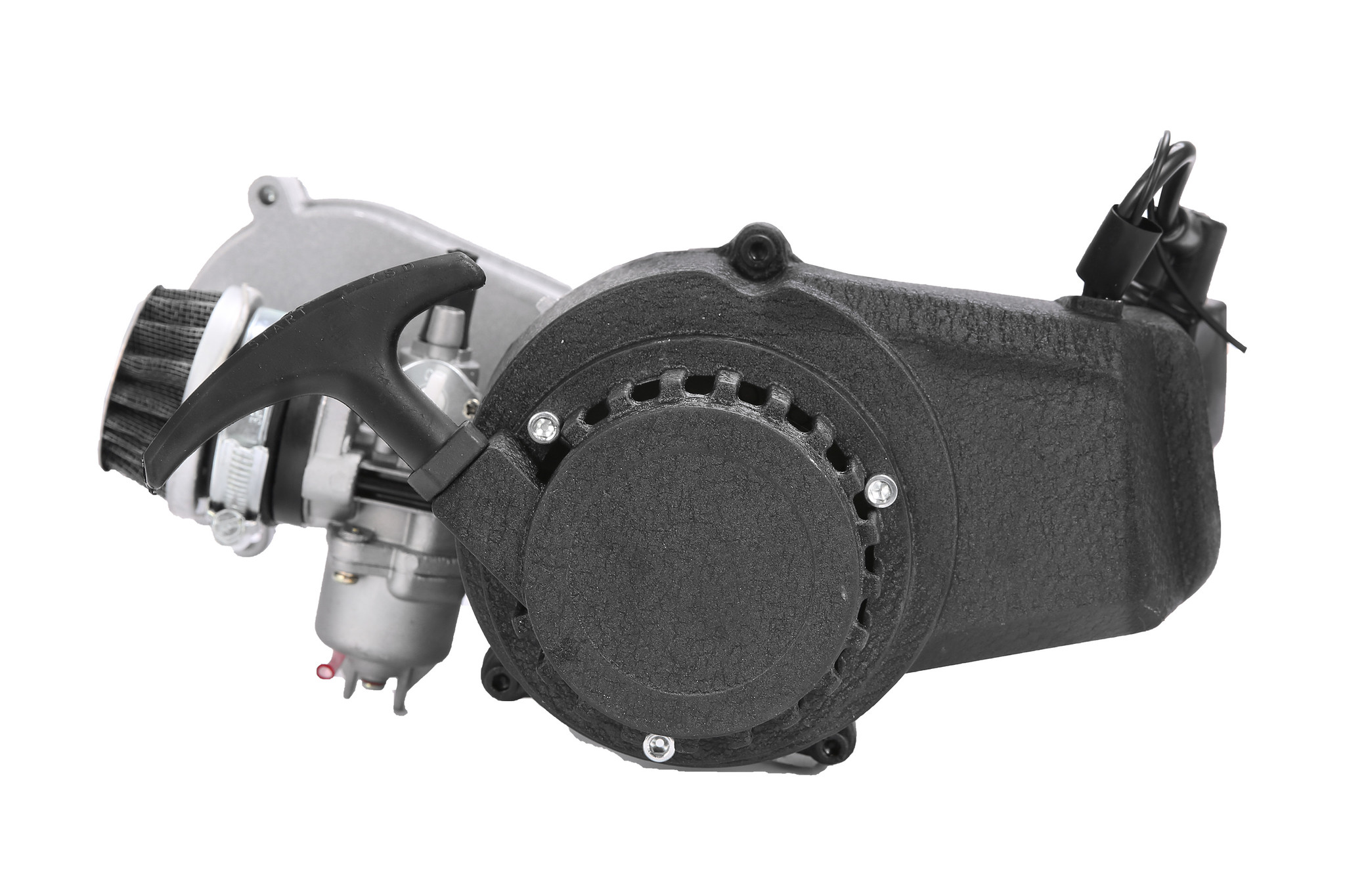 Originele Nitro Motors 49cc Dirtbike Motorblok (14ZS) compleet met koppeling, trekstarter, carburateur en luchtfilter.