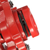 Rode remklauw voor kinderquads en minicrossers