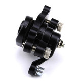 Zwarte remklauw rechtsvoor, linksvoor of achterkant