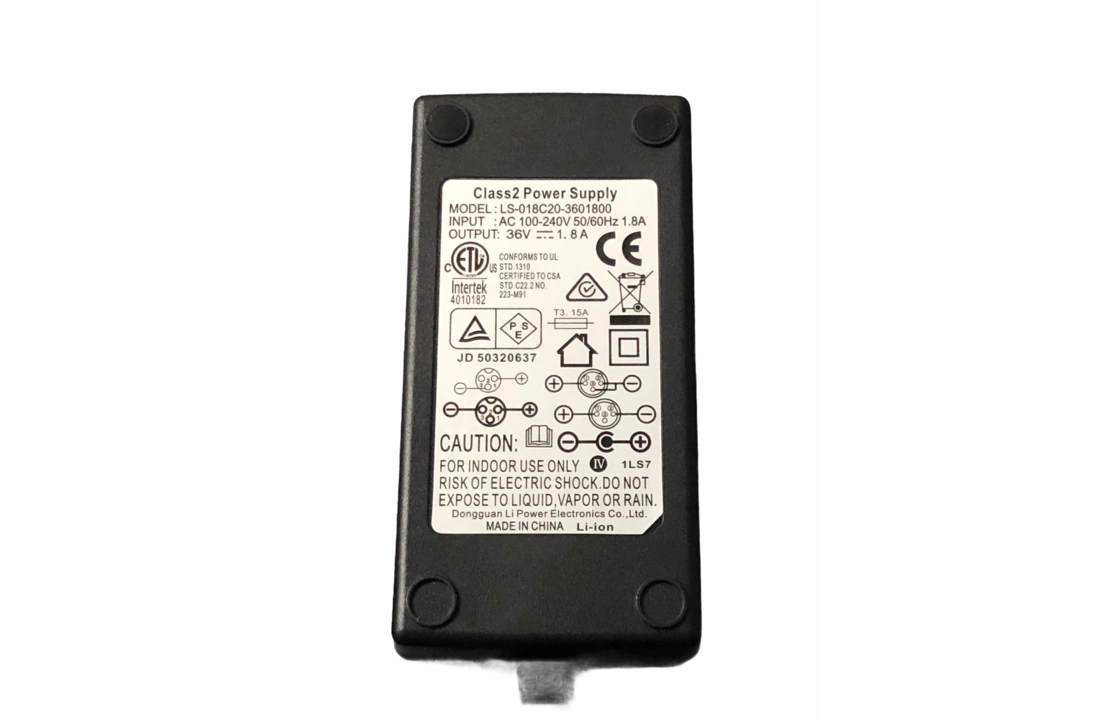 Lithium oplader voor Eco Gazelle 500W 36V Li-On