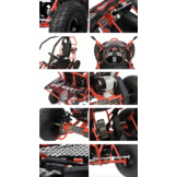 Elektrische Gocart Racer kinderbuggy |  36V 1000W | Brushless motor
