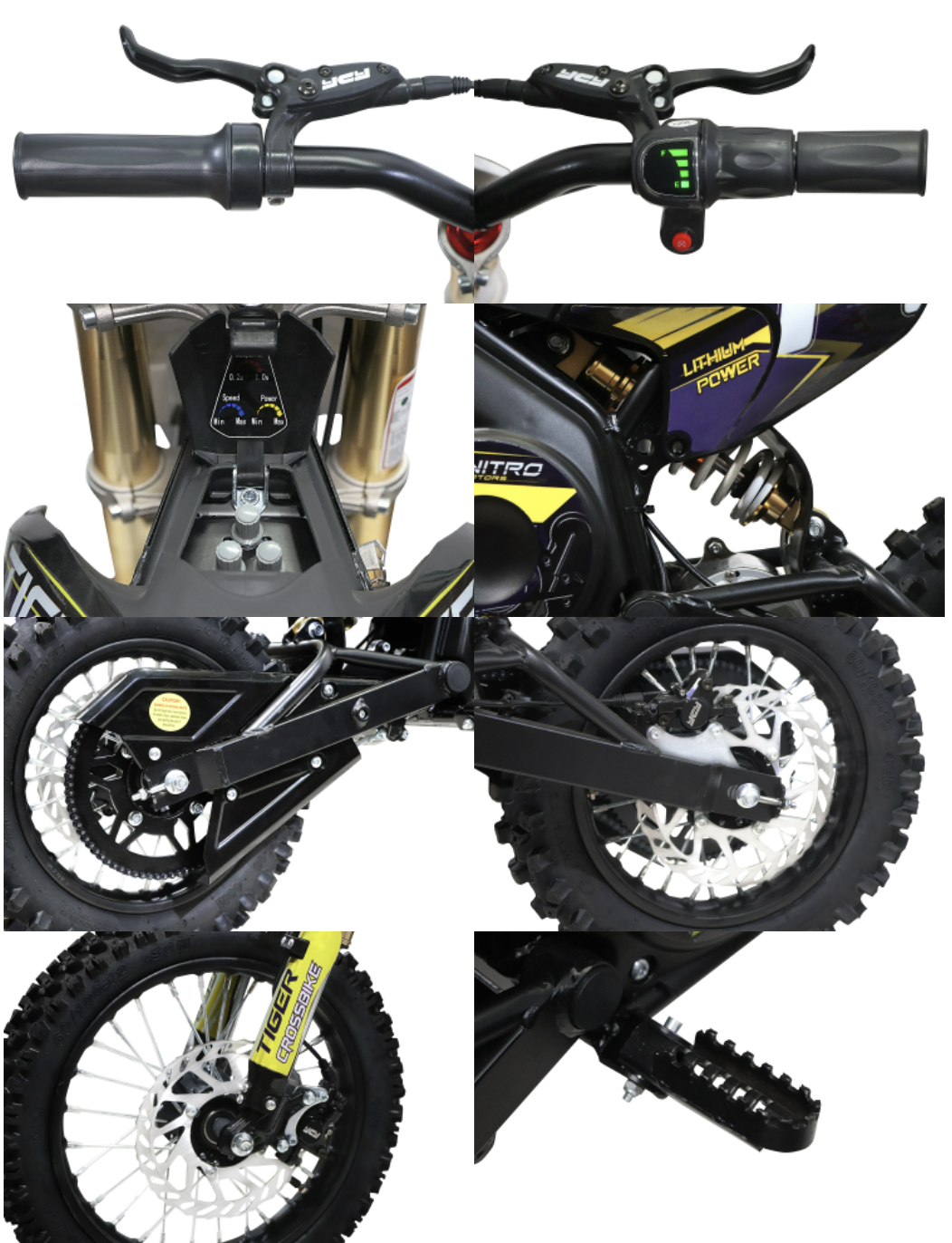 NITRO MOTORS 1000W Eco mini Kids Dirtbike Tigre DLX 12