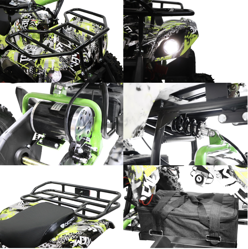 Elektrische kinderquad Eco Torino Sport 800W Graffiti Edition