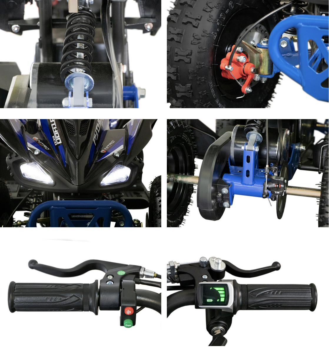 Elektrische Python kinderquad 1000W 36V- Nitro Motors