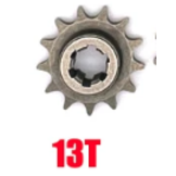 Tandwiel 13 Tands voor vertragingskasten van quads
