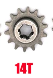 Tandwiel 14 Tands voor vertragingskasten van