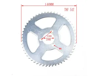 Achtertandwiel 2 54 tands| AS:29mm