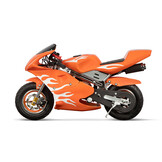 Mini Pocketbike PS77 Flamedesign Racingbike 49cc