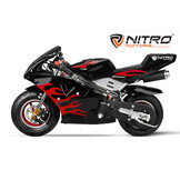 Mini Pocketbike PS77 Flamedesign Racingbike 49cc
