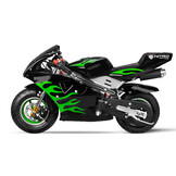 Mini Pocketbike PS77 Flamedesign Racingbike 49cc
