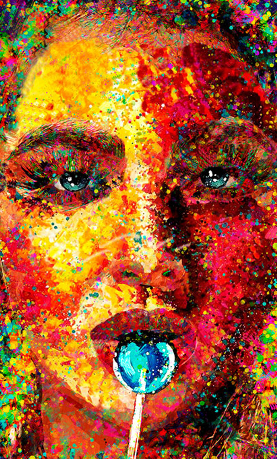 Sugar Rush fotoart op plexiglas en dibond Xiart Xi art