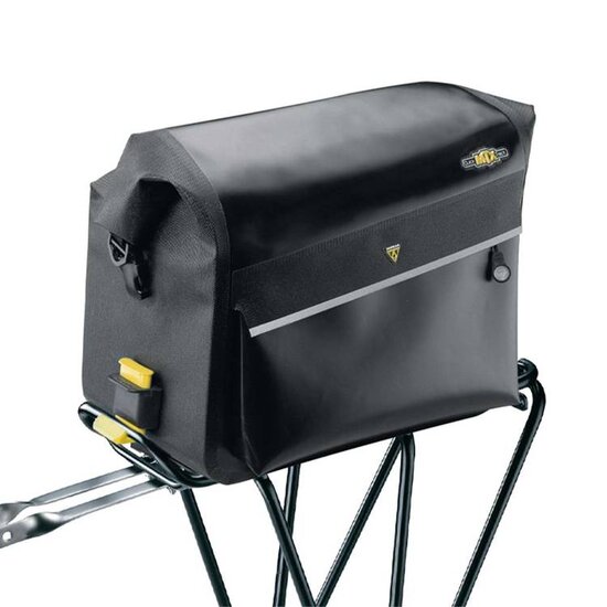 Avento Zwart Lederen Zadeltas