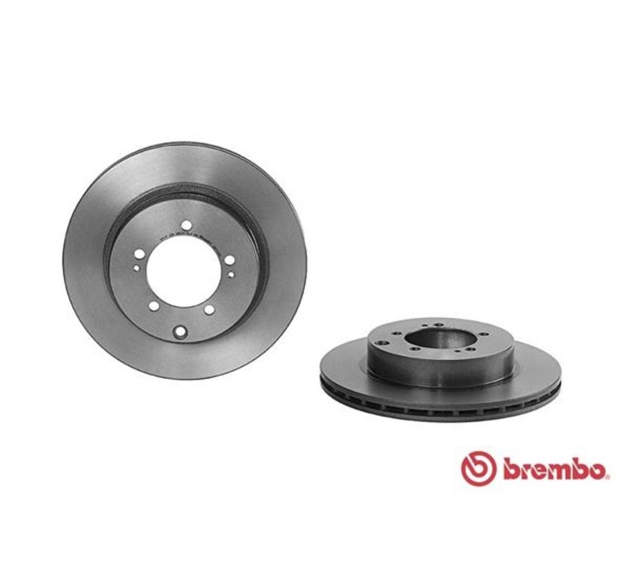 Brembo 09.7143.31 - Geventileerde Remschijf Achteras High Carbon