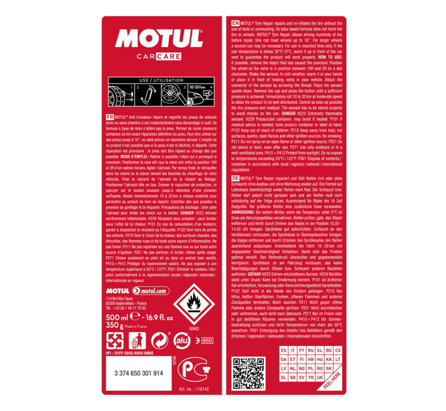 Motul Banden Reparatie 0.5L