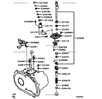 Mitsubishi Motors Corporation Mitsubishi 2590A099 Versnellingspook-as Kit