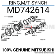 Mitsubishi  MD742614