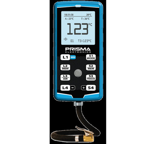 Prisma Electronics Prisma bandenspanningmeter HiPreMa 4 + stopwatch + IR temp.