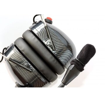Dual button PTT Carbon effect for 2 radios