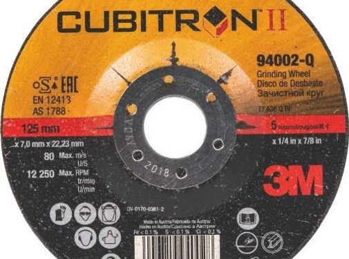 3M 94002 Q Cubitron II afbraamschijf 125x7mm