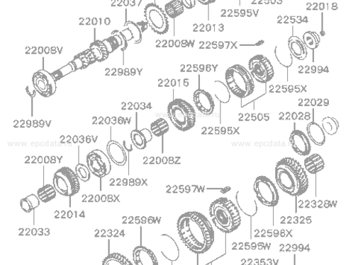 Mitsubishi Motors Corporation Mitsubishi MD739194 Gear Cluster