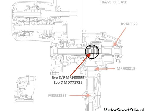 Mitsubishi Motors Corporation Mitsubishi MR980099 Verdeelbak Lager Evo 7/8/9
